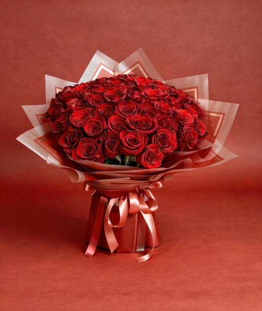 Buchet 51 Trandafiri Rosii