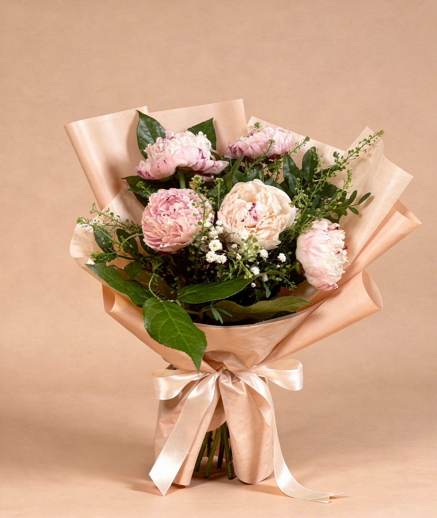 Buchet 5 Bujori Roz