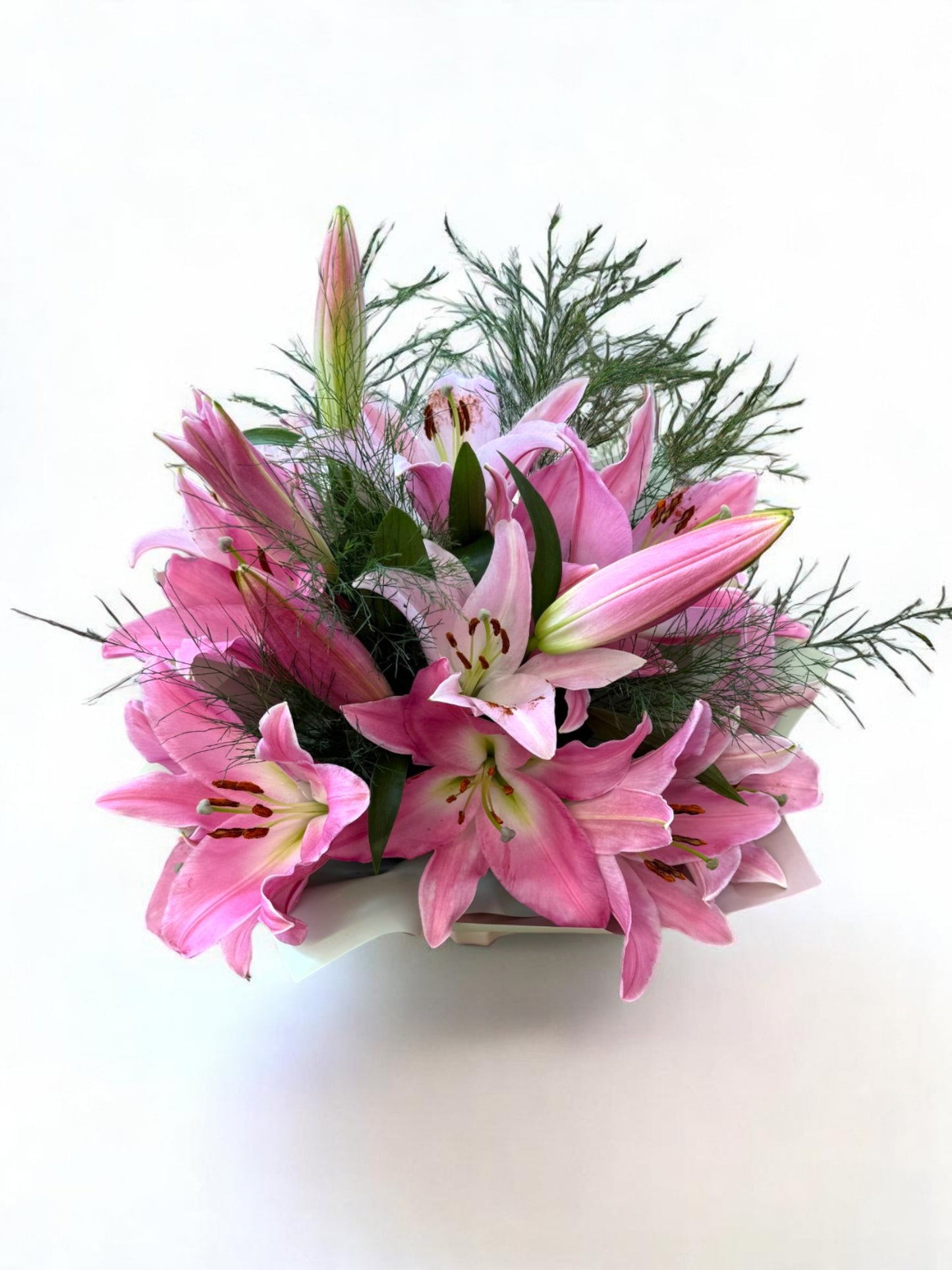 Buchet cu Crini Roz