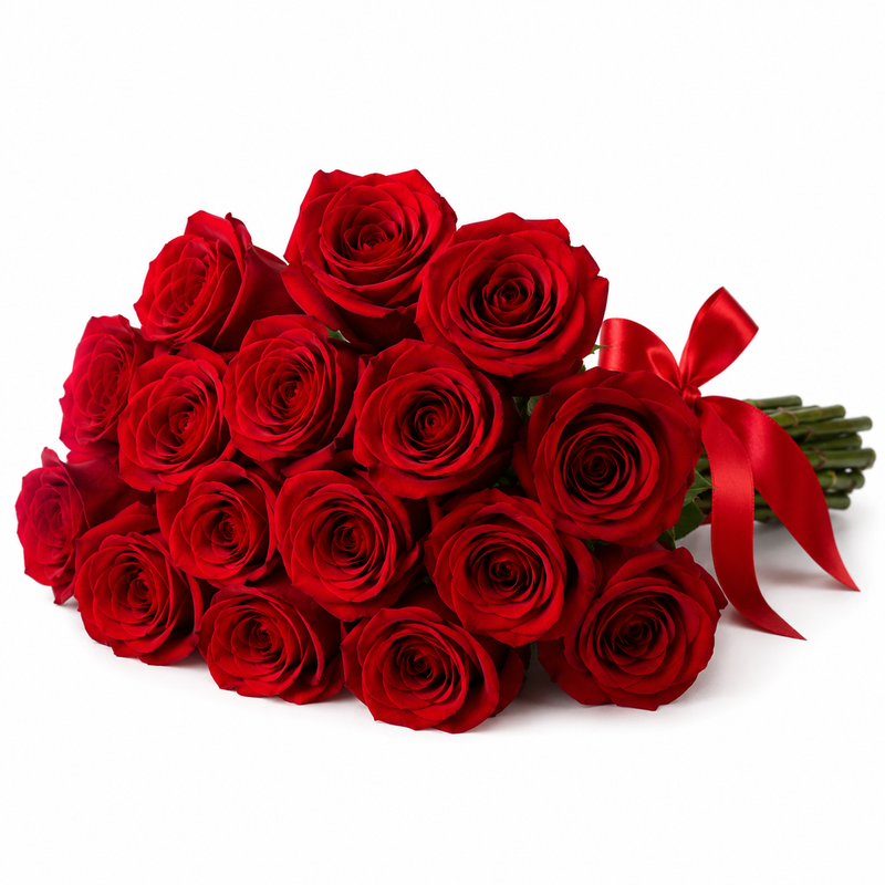 Buchet trandafiri roșii, numărul de fire la alegere – livrare flori Iași | About Flowers
