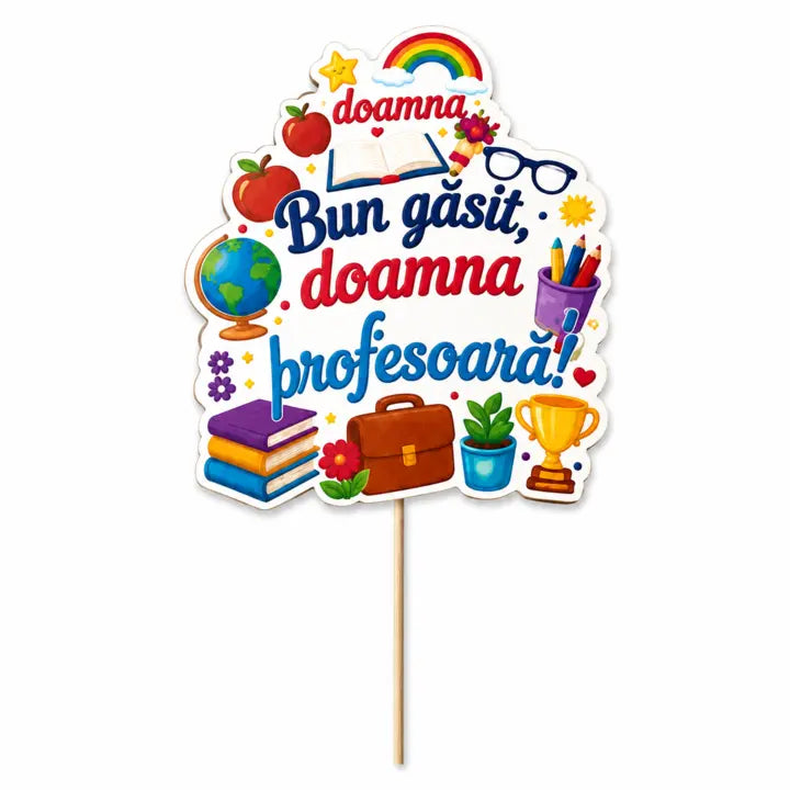 Cartonaș pentru profesoară